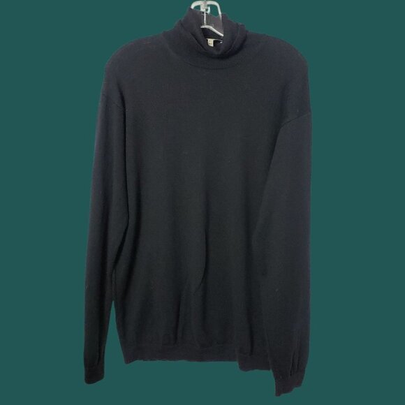 Emporio Armani Mens Turtleneck Sweater Black Size 36 - Picture 3 of 11